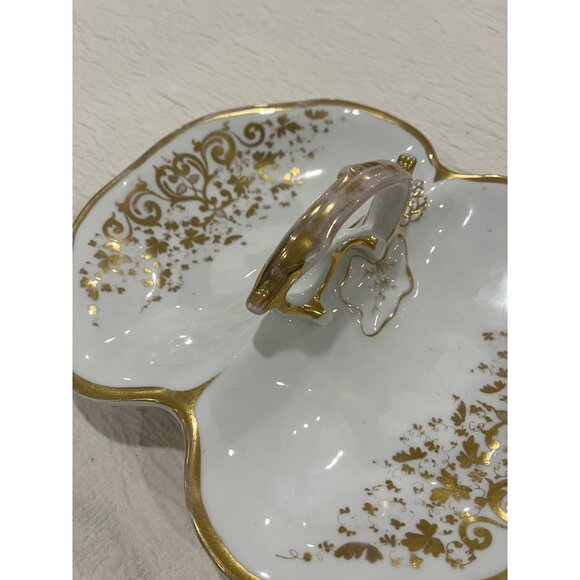 KPM Vintage White Gold Double Handled Bowl - Picture 3 of 5